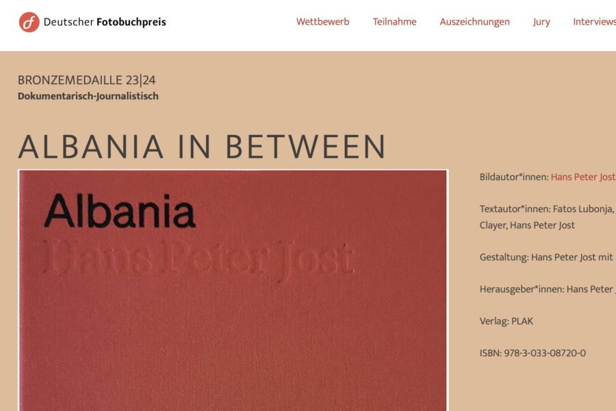 <b>Hans Peter Jost: Bronzemedaille Deutscher Fotobuchpreis</b>